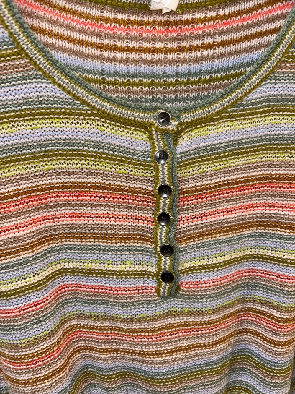 DAILY PRACTICE Anthropologie Multicolor Striped Knit Top Size S - Picture 5 of 10